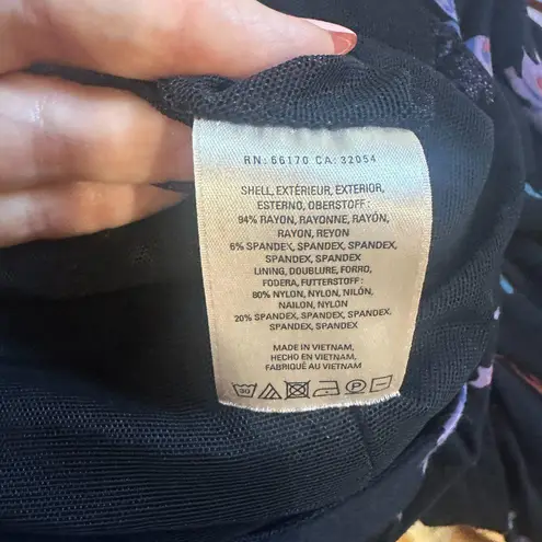 Anthropologie Moulinette Soeurs Black Floral Romper Jumpsuit Size XS