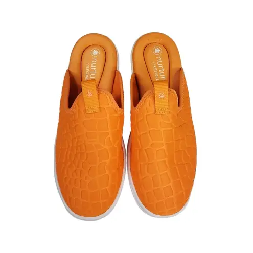 Nurture Restore Womens 7.5 Mead Neon Orange Slip On Comfort Shoes