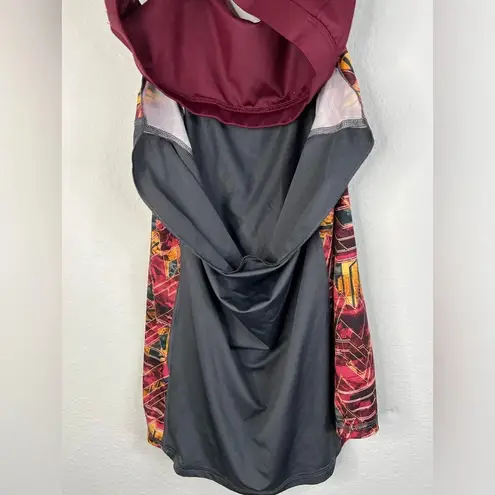 Her Universe Women's Grey Red Graphic Strappy Tank Top Small Athletic Chic