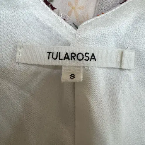 Tularosa Revolve  Naya Ruffle Midi Dress in Ivory Floral size Small