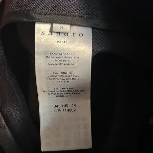 Sandro Paris Mini Skirt in Navy, Size 3, US 8 EXCELLENT!