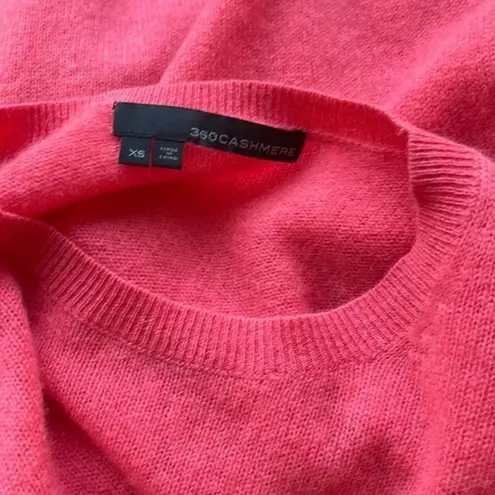 360 Cashmere  Pink Pullover Sweater