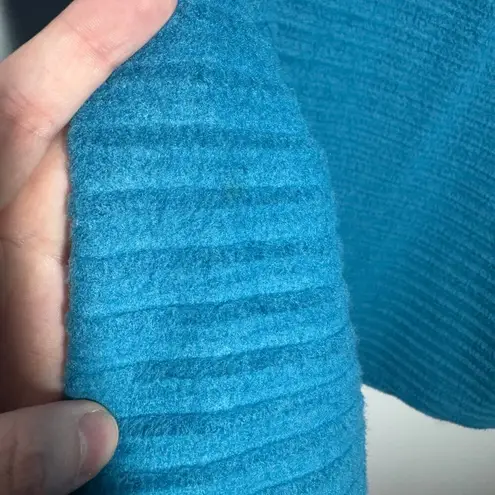 Habitat Sweater Women Size S Blue Cotton Fleece Feel Cowl Neck Long Sleeve Boho