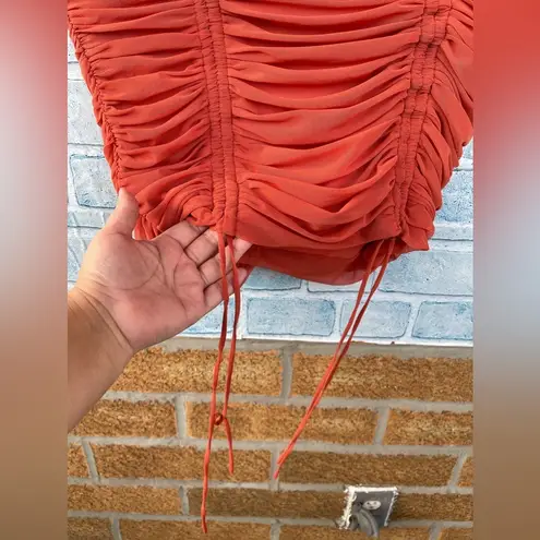 Michael Costello x REVOLVE Coen Mini Dress in Orange size small