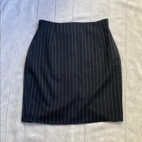Dorothy Perkins Dark Navy Pinstripe Skirt.