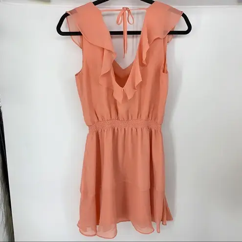 Cupcake And Cashmere Babydoll Chiffon Iniko Blouson Dress Pink