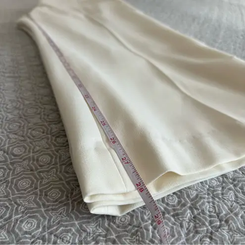 Apostrophe Essentials Cream Women's Wide Leg Trouser Pants Lined Size 12