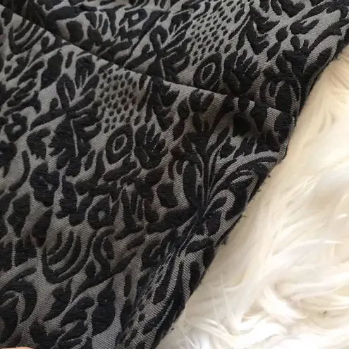 Loft Gray Floral Print Sheath Dress