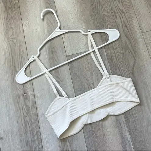 Babaton Bra Top sculpt knit womens Cream (small) chic going out party cropped