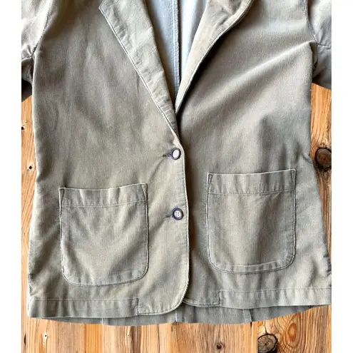 Vintage Willow Ridge Corduroy Jacket Sz 6P Petite Tan Button Front Pock…