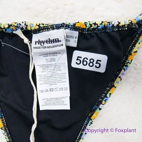 NEW Rhythm Free People Carrie Itsy Bikini Bottom, size S Blue