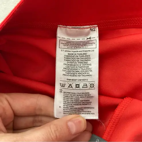 Adidas Stella McCartney Laser Cut Tennis Skirt Size Medium Red