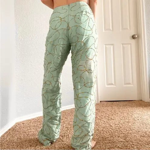 Chetta B Vintage  Silk Beaded Evening Pants