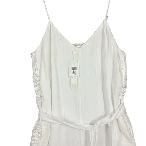 La Blanca $113 Seaside V-Neck CoverUp Gauzy Jumpsuit L