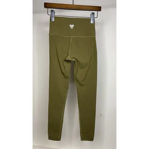TNA TnAction Women's XS Ankle Leggings Olive Green 25" Active Yoga Athleisure