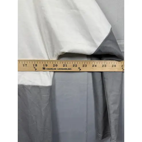 Snowman Tunic Shirt Womens Small Gray White Red Plaid Scarf Winter Holiday Top