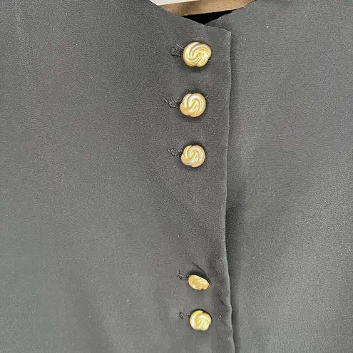 Bedford Fair Lifestyles black button up tunic Size 12P