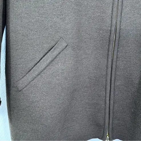 Escada Chocolate Brown Wool Cashmere Zippered Jacket Women's German Size 36 US S