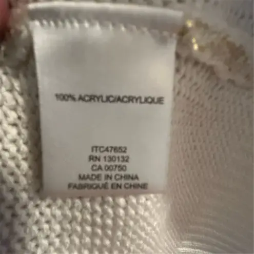 Ivanka Trump Women's Gold Shimmer Pullover Sweater XL