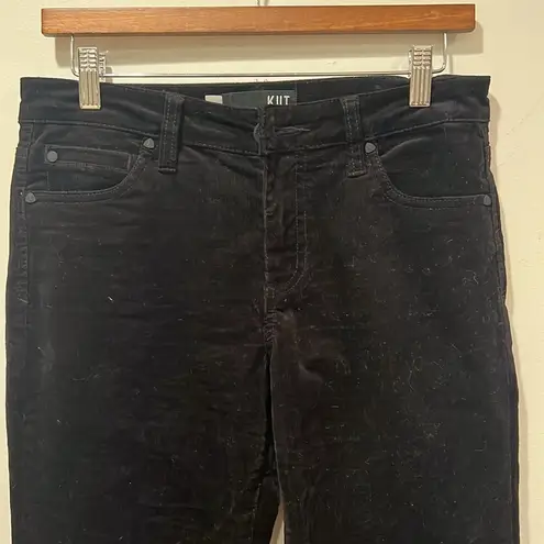 Kut From The Kloth  Diana Corduroy Relaxed Fit Skinny - Black -‎ Size 4