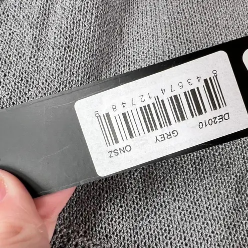 Beulah Sweater Gray Lightweight Three-Quarter Sleeve Pullover One Size New