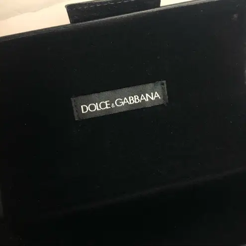 Dolce & Gabbana  Vintage 90's Crystal Logo Sunglasses Case Black CASE ONLY