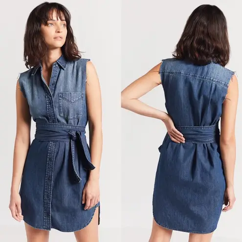 Current/Elliott  The Eden Shirt Jean Dress Sz 0 NEW