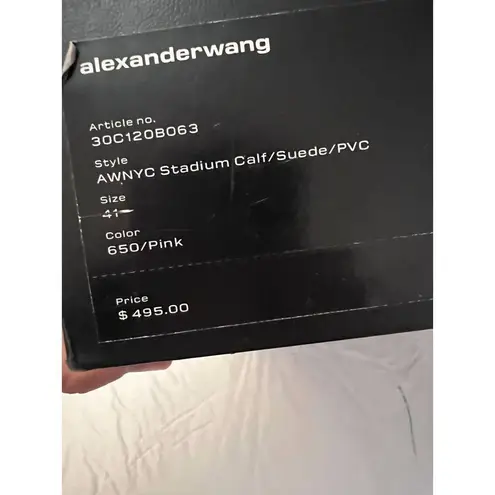 Alexander Wang AWNYC Stadium Low Top Sneaker Powder Pink Sz. 41 (US 10.5)