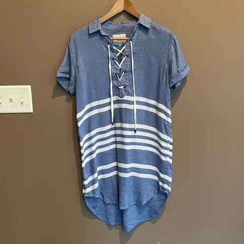 Rails Rocky Riviera Stripe Dress Blue White XS