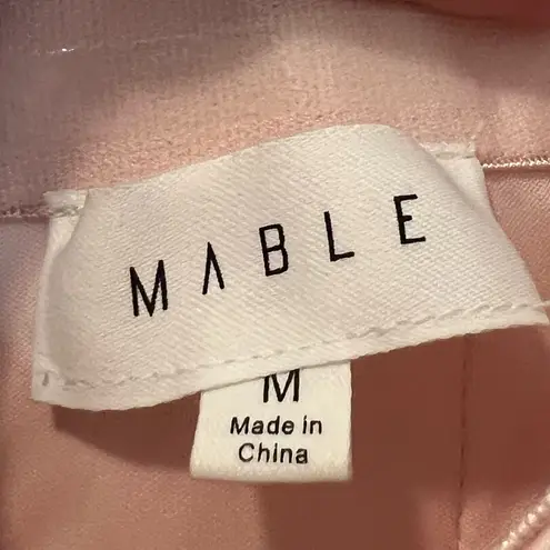 Mable Heartbreaker Strapless Pink Glitter Heart Ruffle Tulle Dress Size M