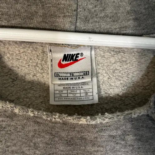 Nike Vintage 90s  Heather Gray Hoodie MADE IN USA
