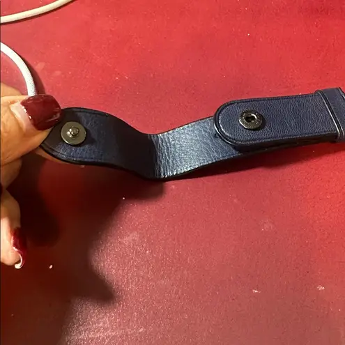 Coach  navy key fob valet key chain EUC (or never used)
$160