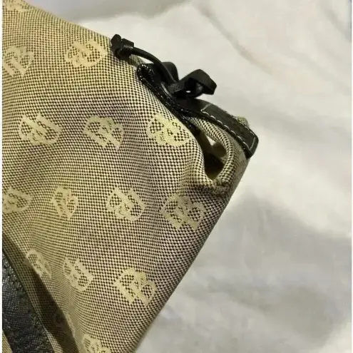 Dooney & Bourke ‎ Signature Canvas Leather Purse Vintage DB Brown Shoulder Bag