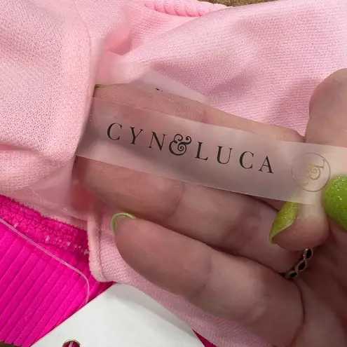 Val Ribbed Swim Top L Pink Size L