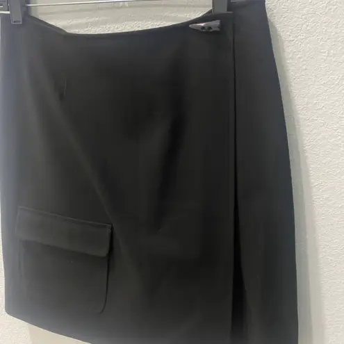 Talbots Black Wrap Skirt Size 10