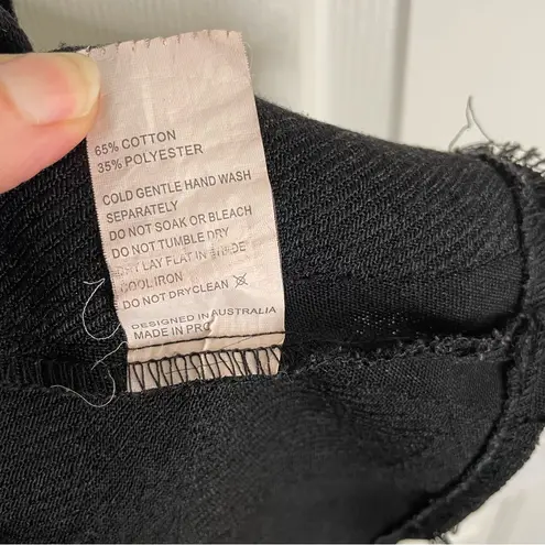 Luvalot Chic Black Women's Crop Top With Spaghetti Straps Size 8