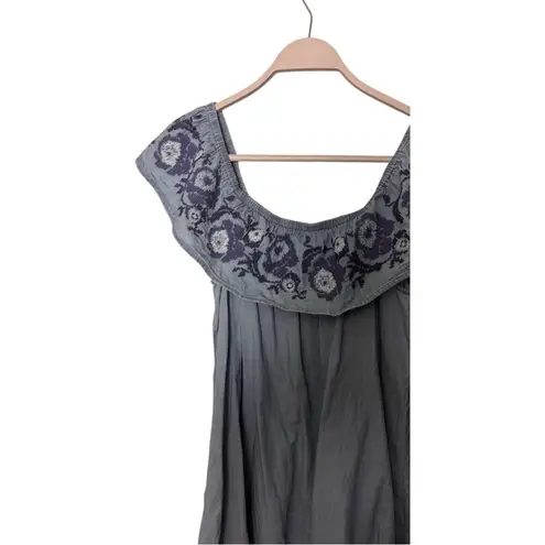 Arizona Jeans Arizona Jean Company Cold Shoulder Embroidery Design Glowy Dress Sz M