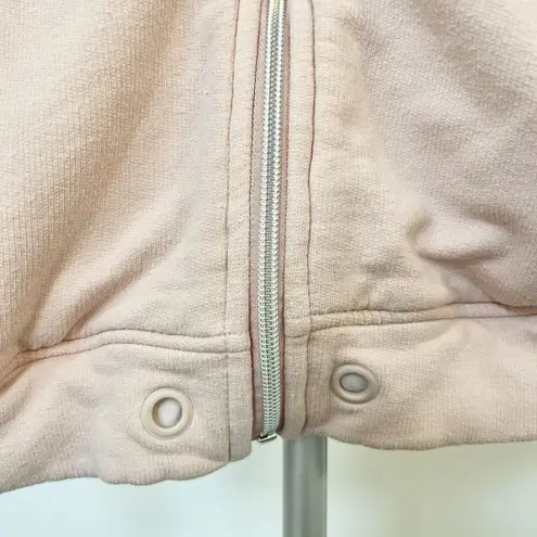 UGG Women’s Abbi Half Moon Zip Hoodie Jacket Peach Pink Size Small Very GUC Hood