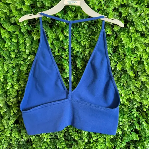 Free People  Intimately Scoop Me Up T-Back Cobalt Blue Bralette Medium/Large