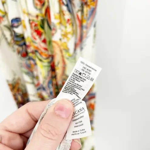 NWT Lascana Womens Resort Tropical Summer Paisley Floral Print Maxi Dress Size 6