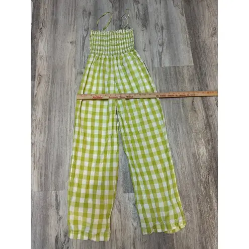 House of Harlow 1960 Gingham Smocked Romper Size XS