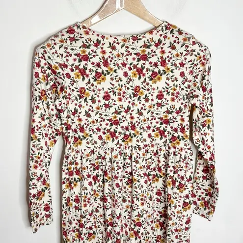 Pierre Cardin Y2K floral prairie cottagecore floral print modest home dress sz S