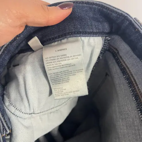 L'Agence $235 Women's Blue Margot High-Rise Skinny Denim Jeans Pants Size 26