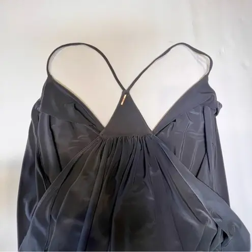 MISA Los Angeles Domino Tie Waist Dress Women Size M