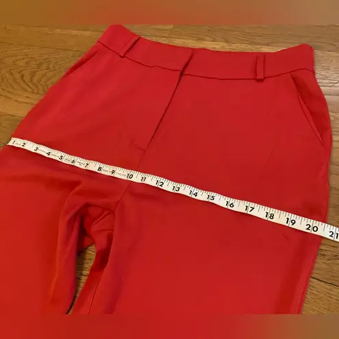 High waist satin pants in red size L Size L