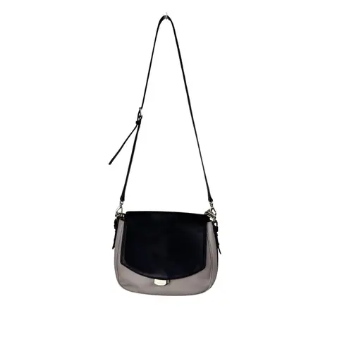 Kate Spade  Pebble Leather Black and Beige‎  Color Flap Shoulder Cross Body