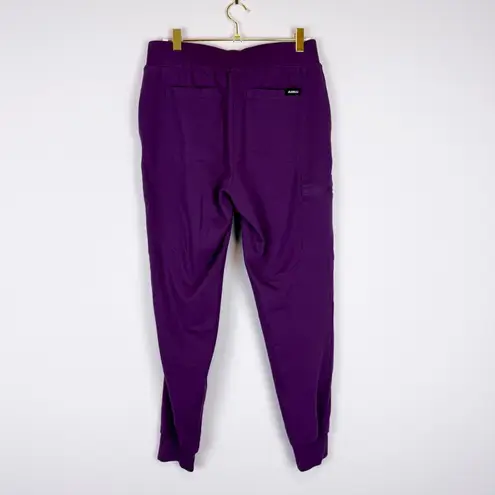 Jaanuu Rubi Slim UltraSoft Scrub Jogger Pants Dark Purple Size Small Petite
