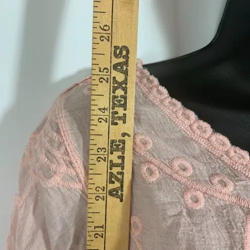 New Directions Curvy 3/4 Sleeve Embroidered Tunic Size 1X