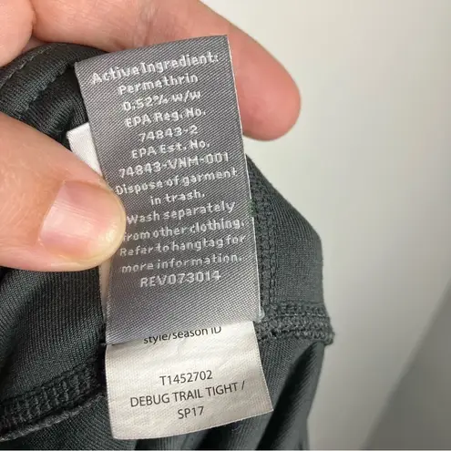 Toad & Co insect shield repellent apparel trail leggings gray size medium