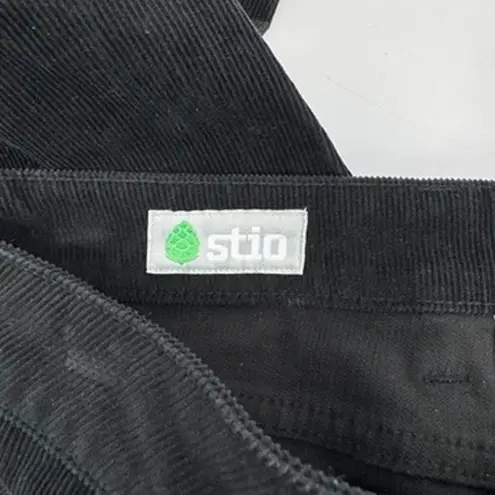 Stio Rivet Cord Corduroy Pants Womens 4R Black Organic Cotton Size 4